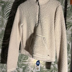 Hollister Off-White Teddy Jacket